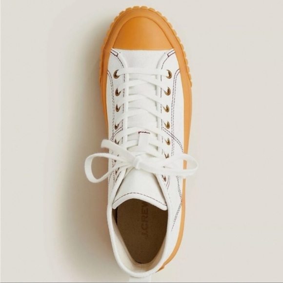 J.Crew classic high-top sneakers, NWT, size 7, Color: IVORY GUM - Picture 9 of 11